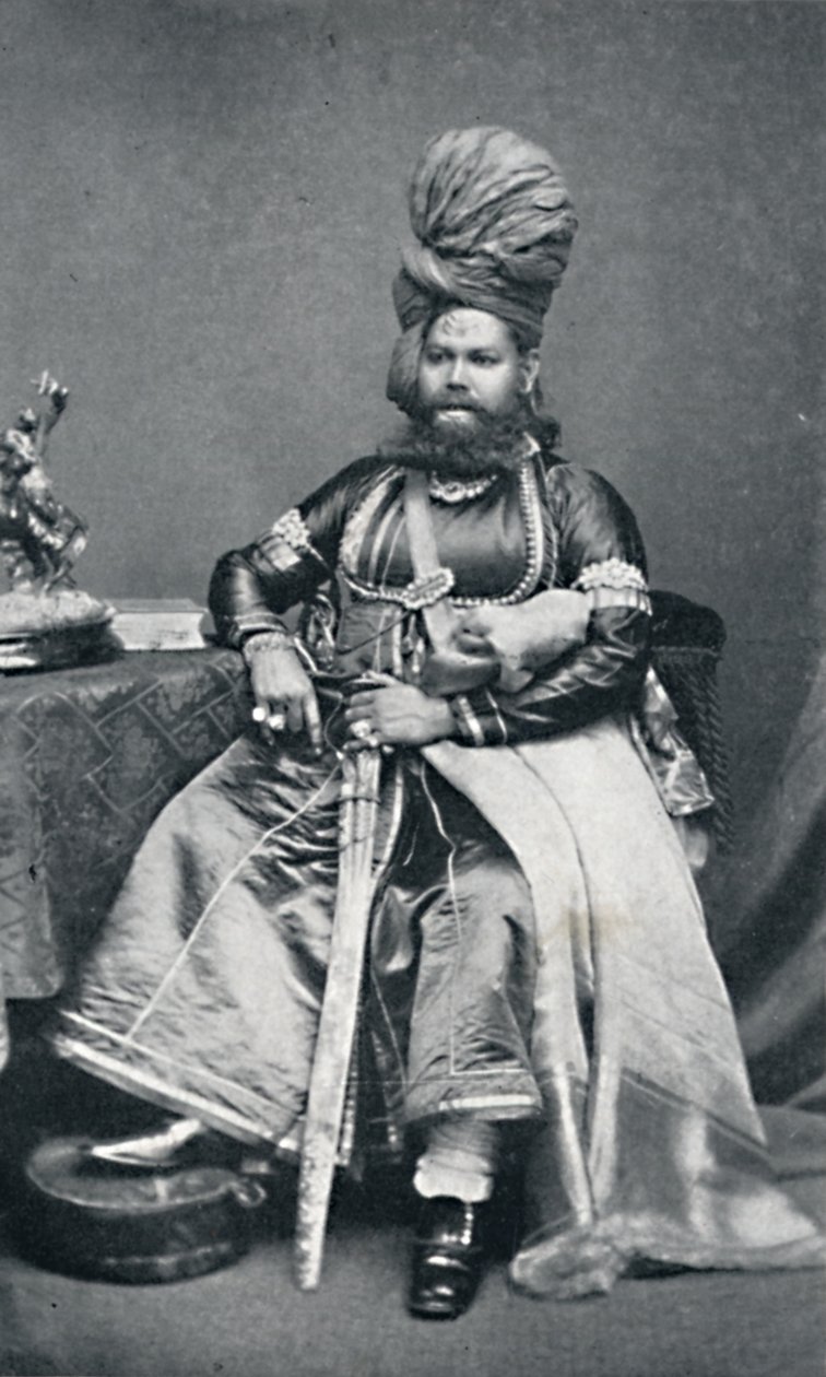 Maharaja de Panab, Présidence de Bombay, 1902 - Bourne and Shepherd