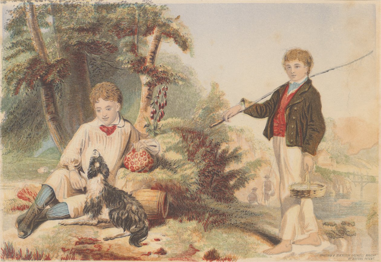 Le garçon fermier et le pêcheur rustique - Bradshaw and Blacklock