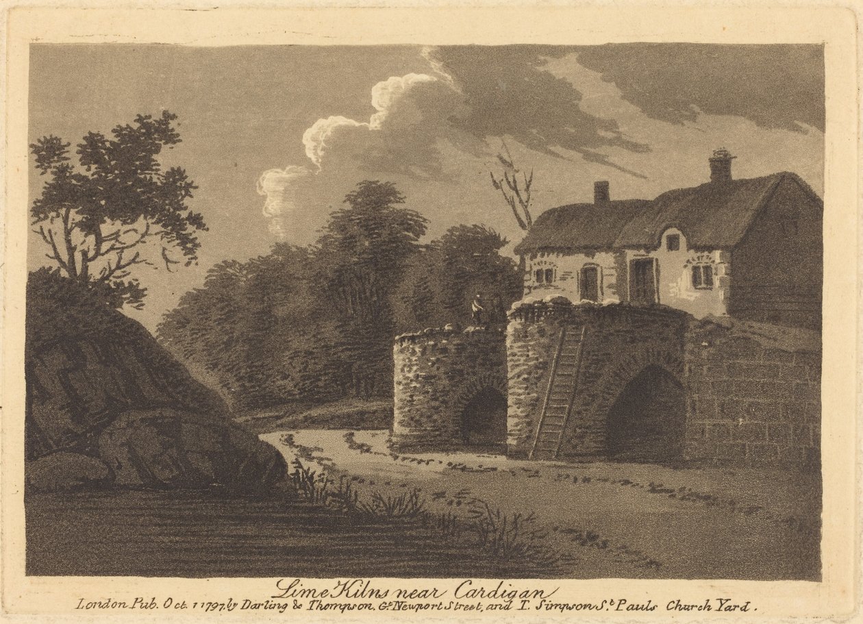 Fours à chaux près de Cardigan - British 18th Century