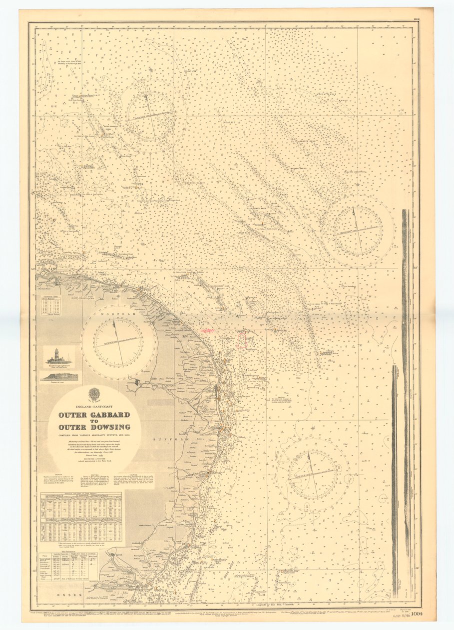 Angleterre - Côte Est. Outer Gabbard à Outer Dowsing - British School