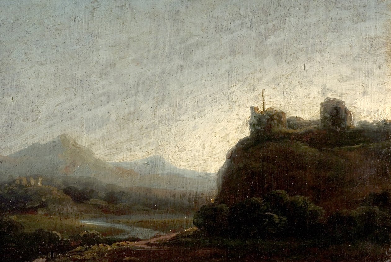 Paysage montagneux, soir - British School