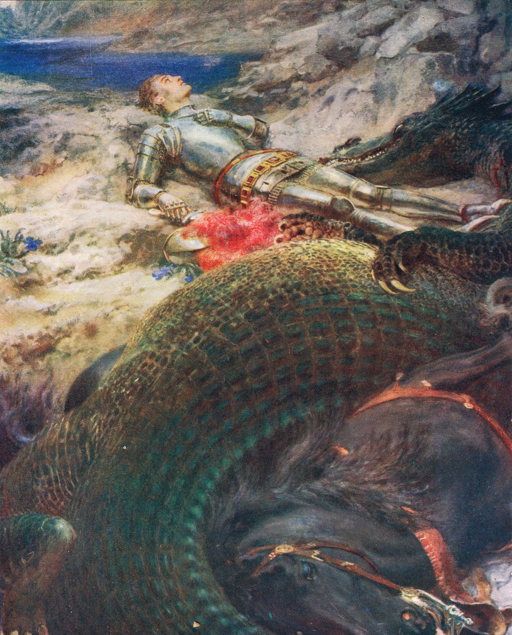 Saint Georges et le Dragon, illustration de 