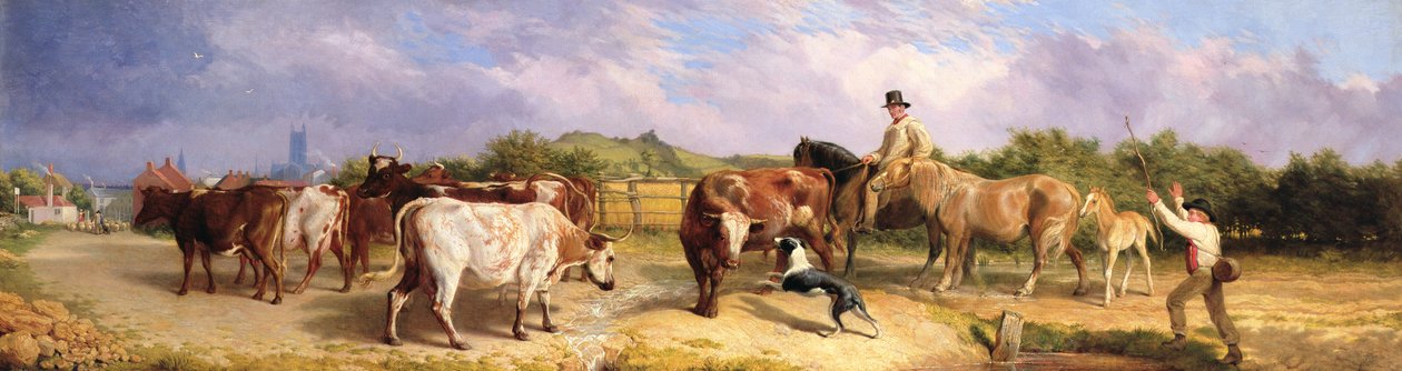 Route vers la foire de Gloucester - Briton Riviere