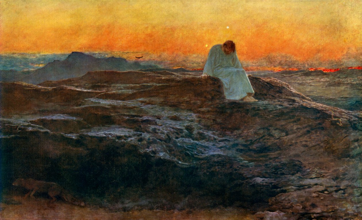 Christ dans le désert - Briton Riviere