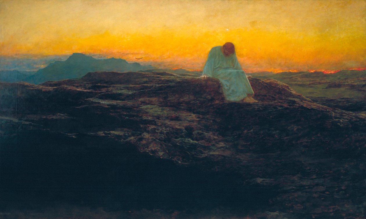 La Tentation dans le désert, 1898 - Briton Riviere