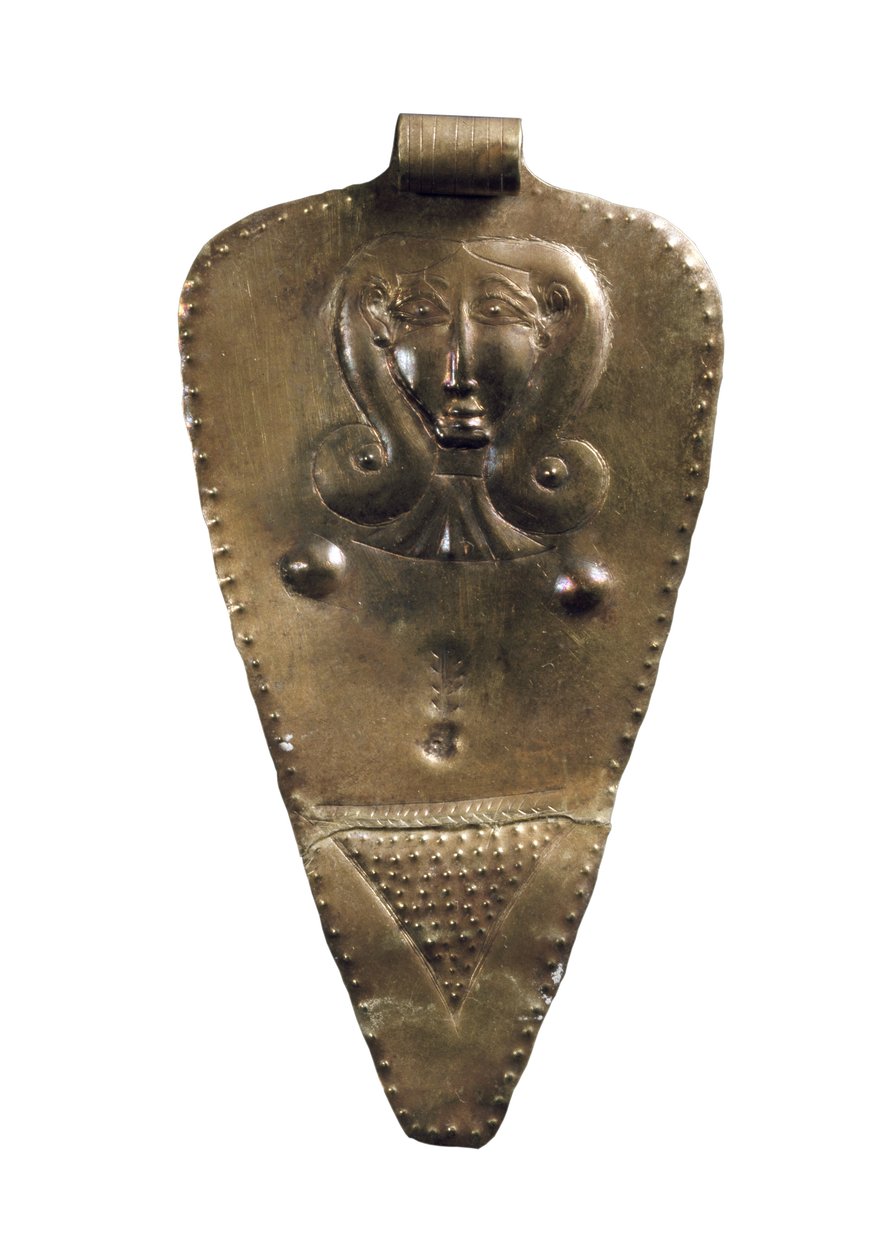 Pendentif en or de la déesse mère, Âge du bronze moyen II - Bronze Age