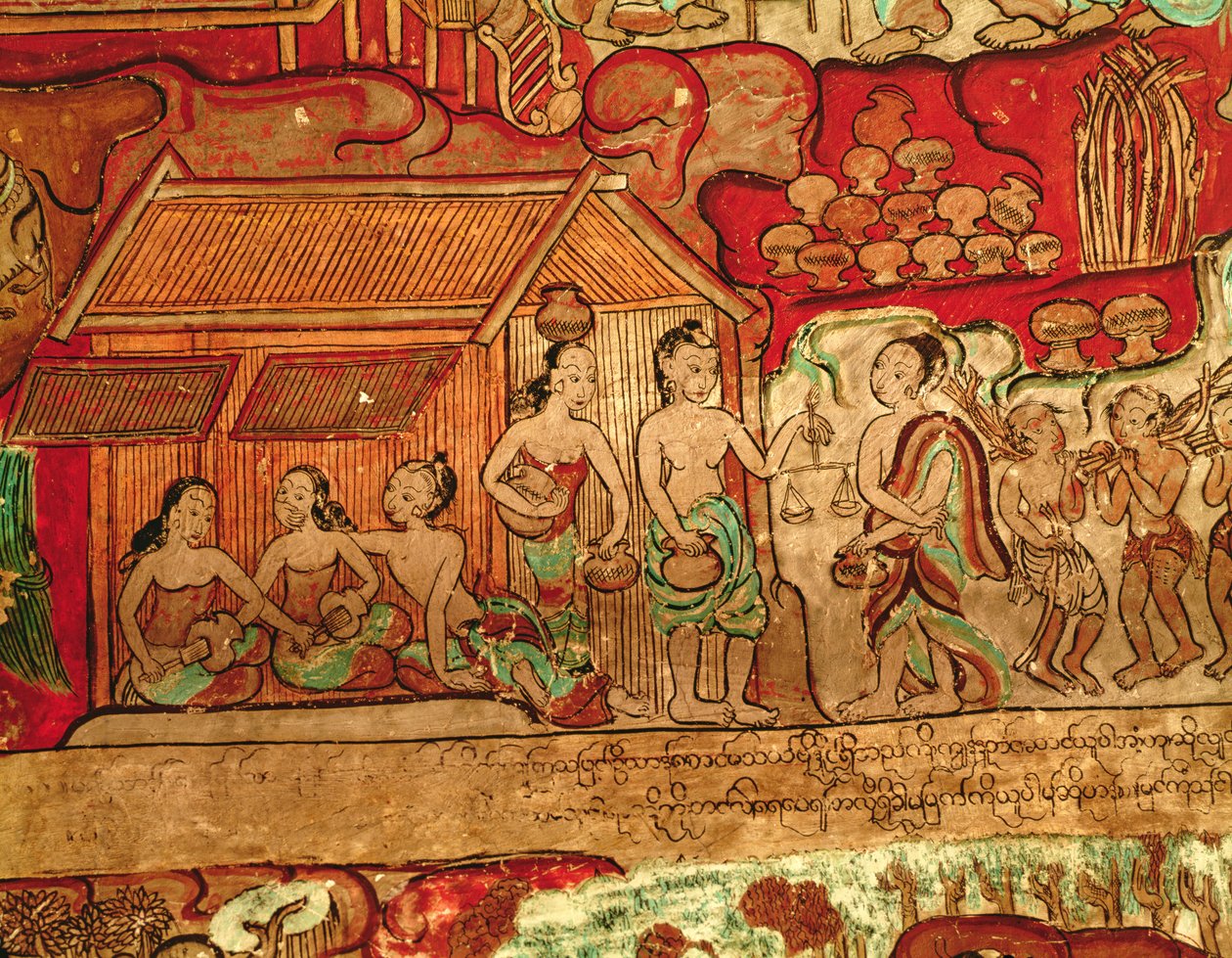 Scène de la vie quotidienne - Burmese School