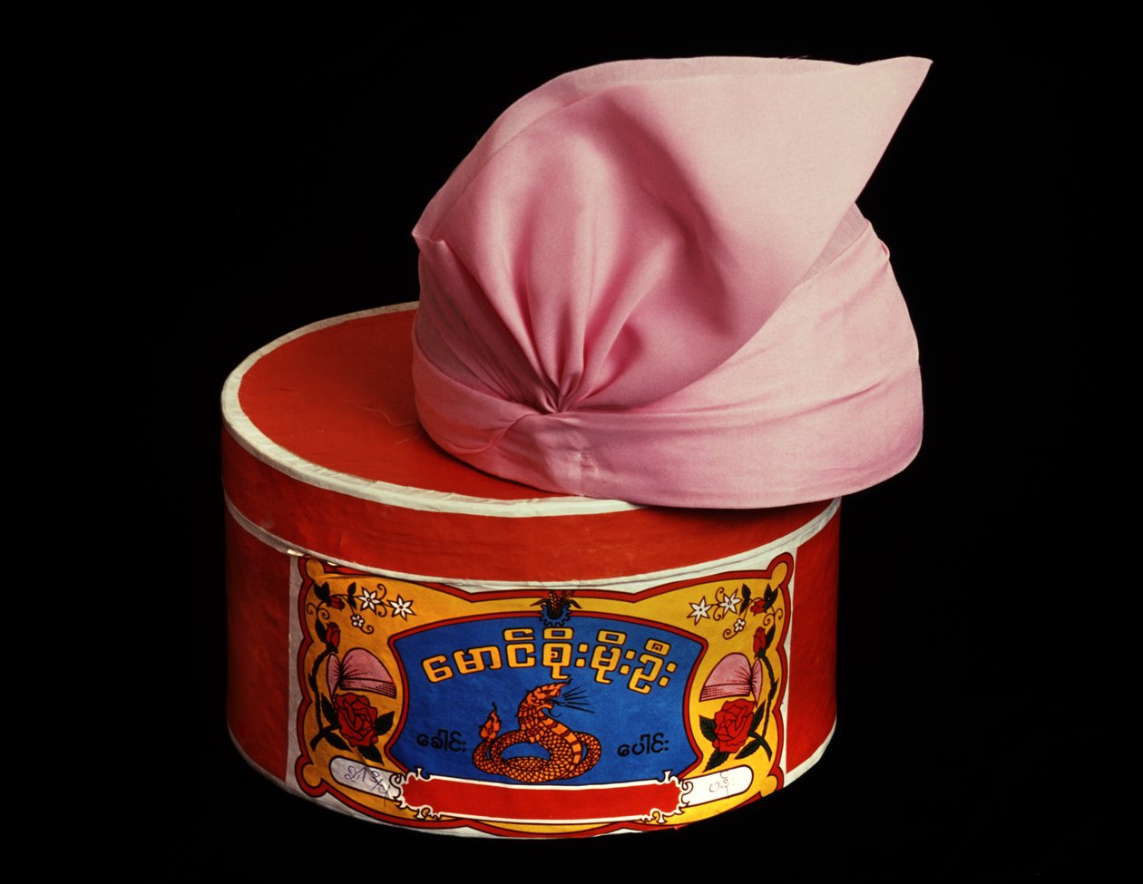 Chapeau et boîte à chapeau - Burmese School
