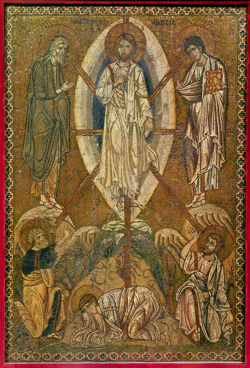 Icône portable représentant la transfiguration, XIe-XIIe siècle (mosaïque) - Byzantine
