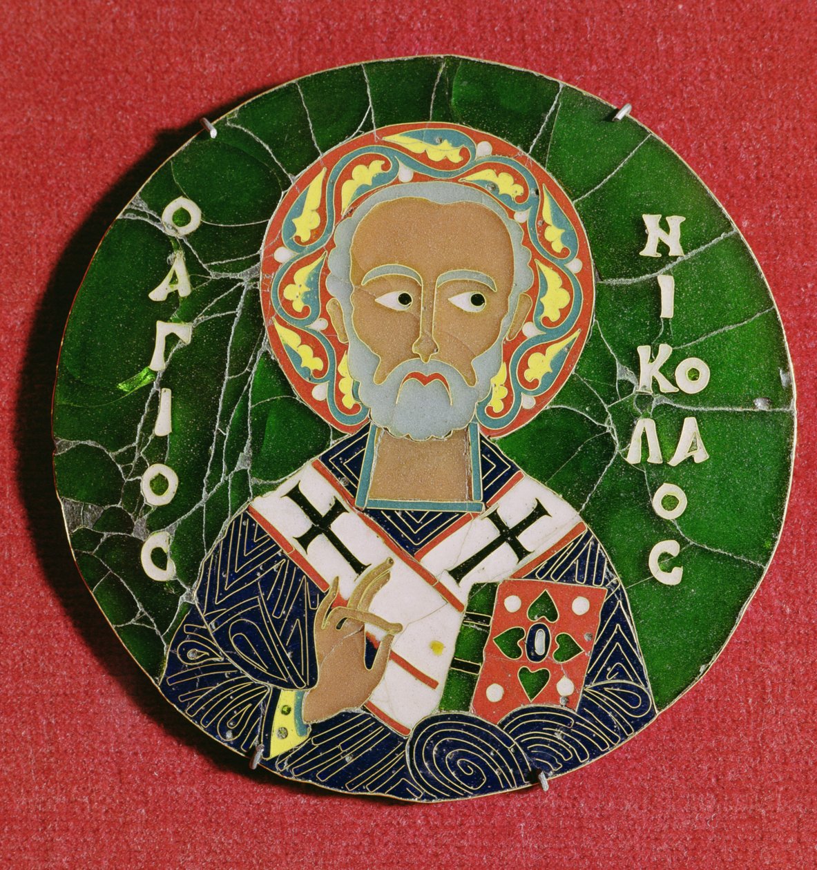 Saint Nicolas (émail) - Byzantine