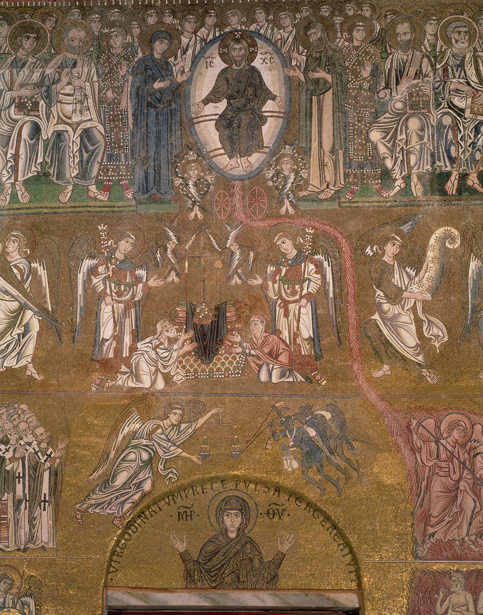 Le Jugement Dernier, détail du Christ jugeant (détail) - Byzantine