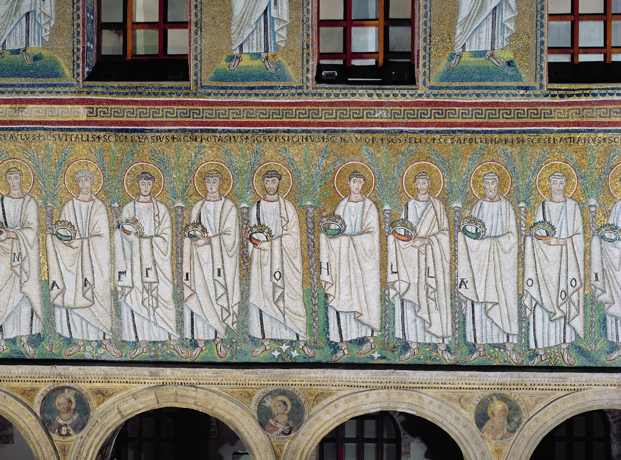 Groupe de saints et martyrs - Byzantine School