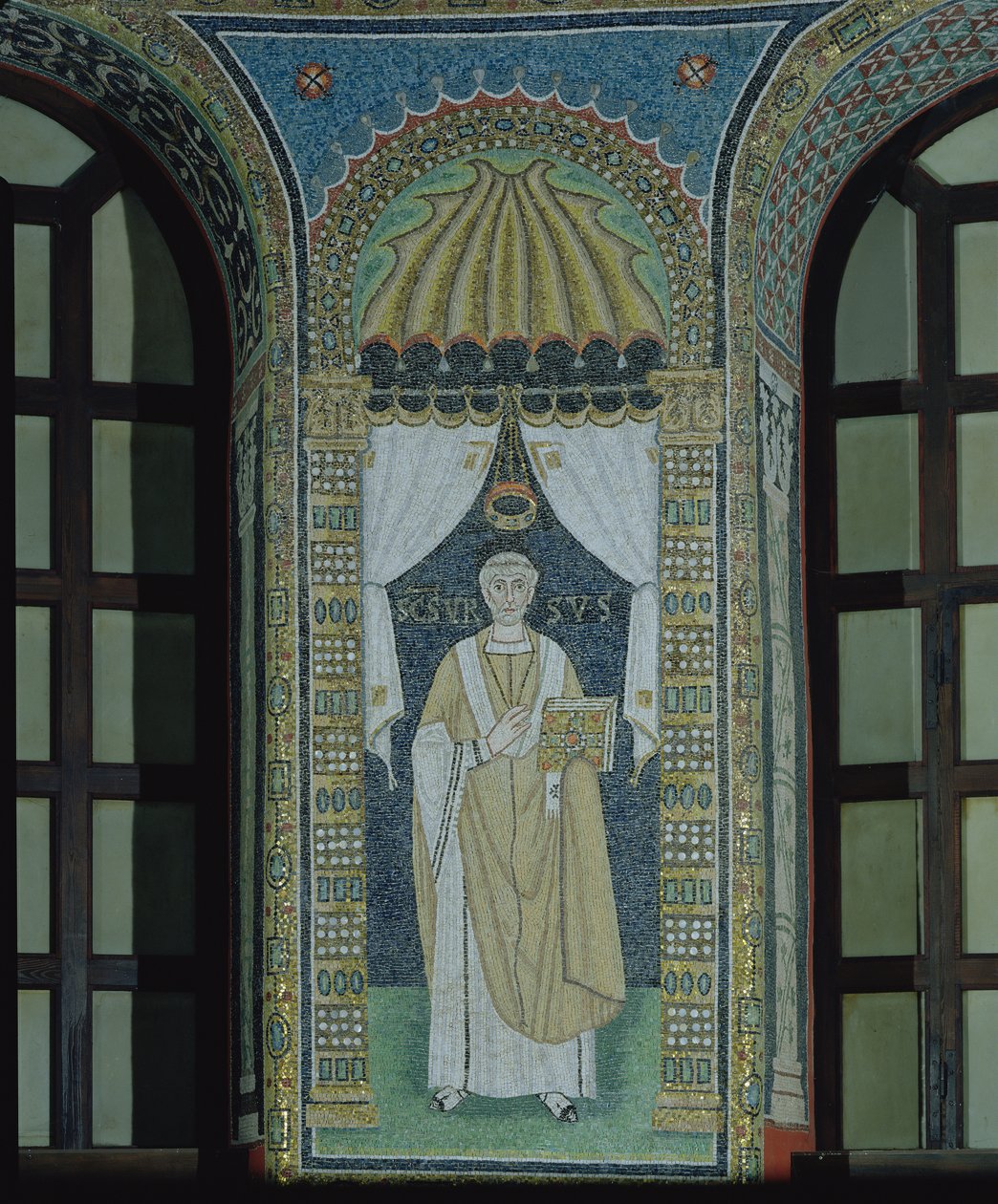 Orso, évêque de Ravenne (mosaïque) - Byzantine School
