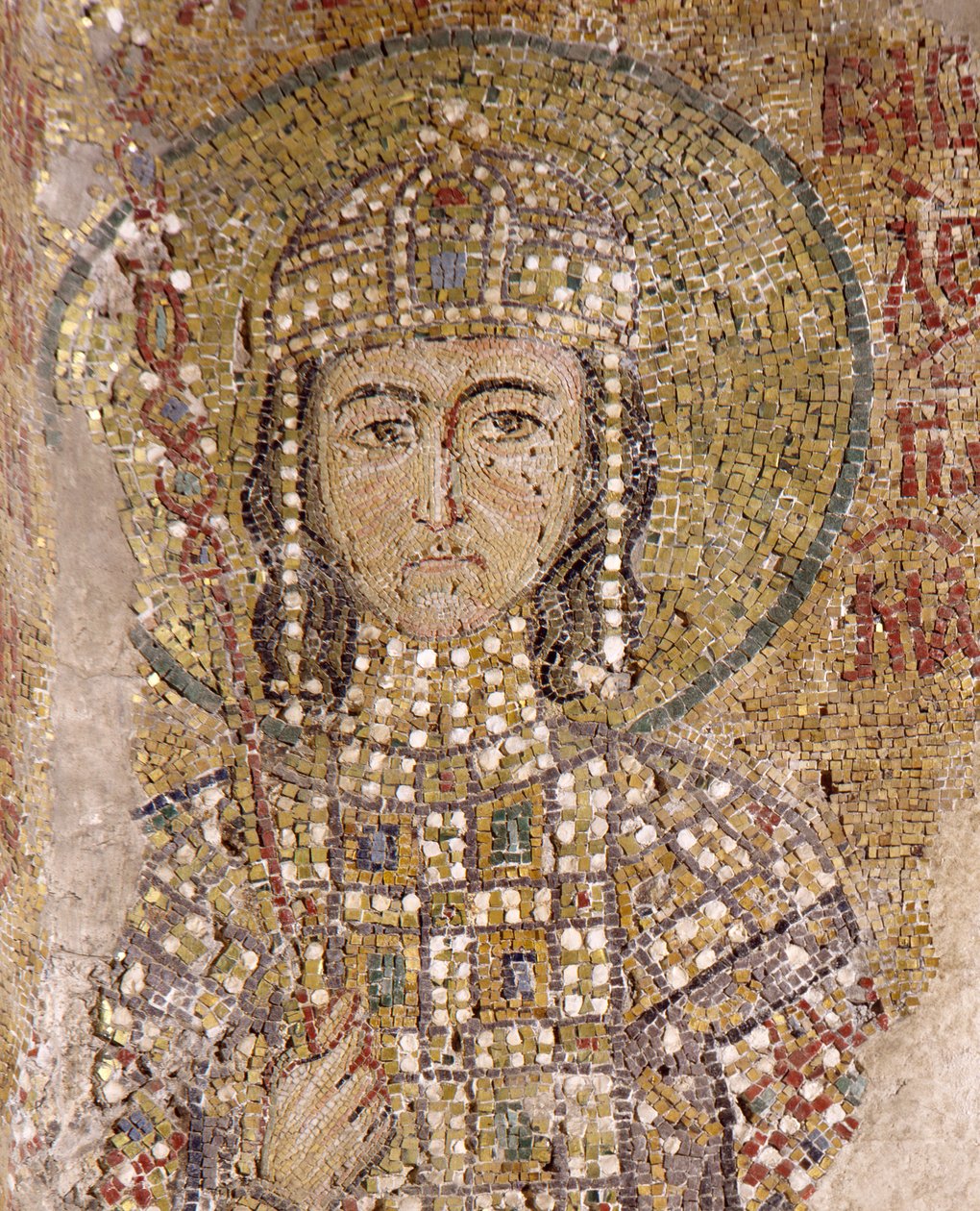 Alexios Komnenos à Sainte-Sophie (mosaïque) - Byzantine