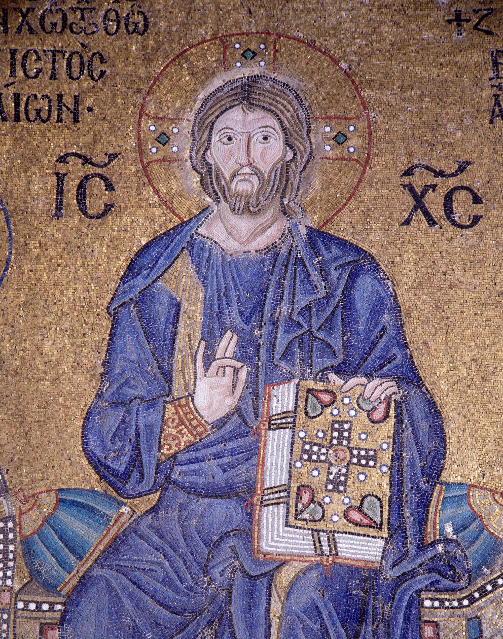 Christ Pantocrator à Sainte-Sophie (mosaïque) - Byzantine