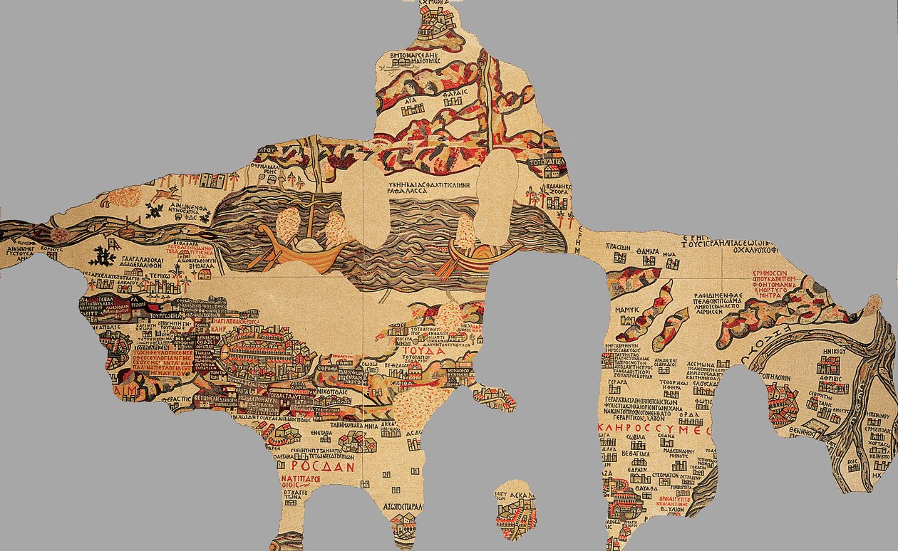 Carte, Madaba, Jordanie - Byzantine School