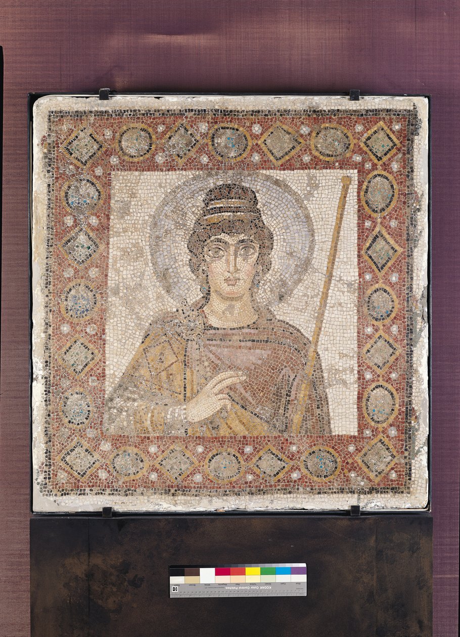 La Dame de Carthage (mosaïque) - Byzantine School