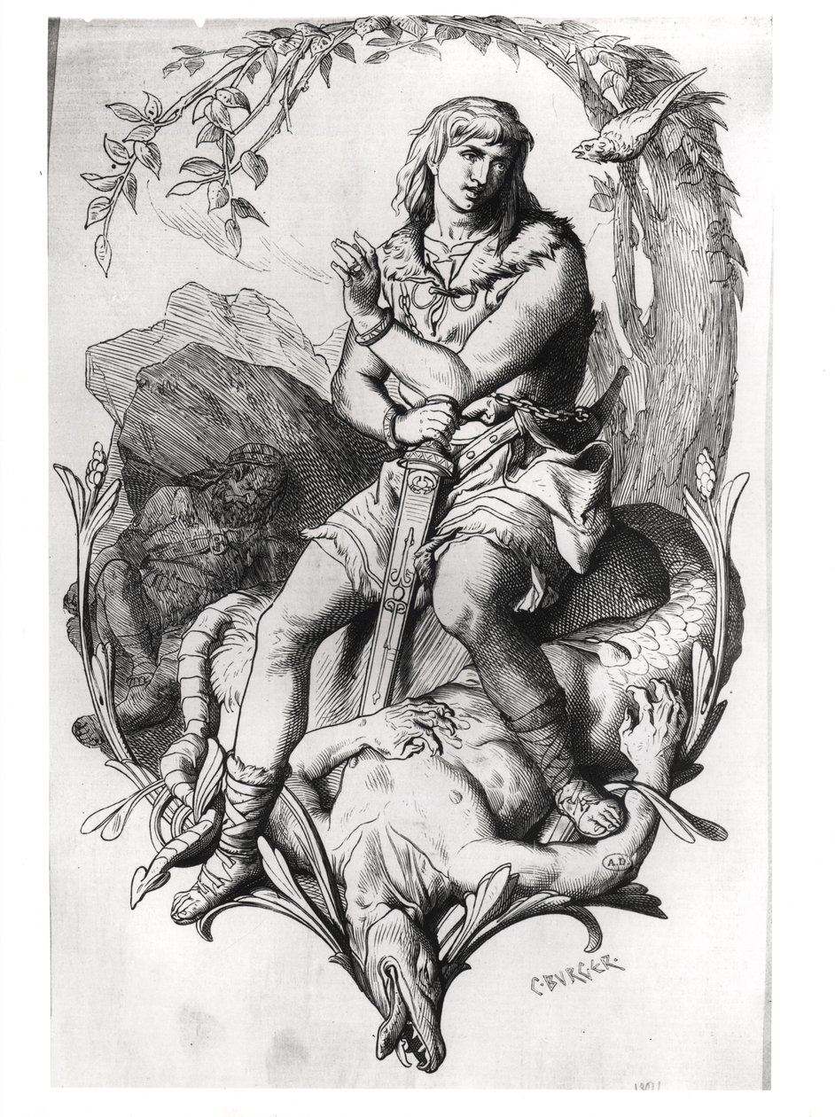 Siegfried et le dragon avec l
