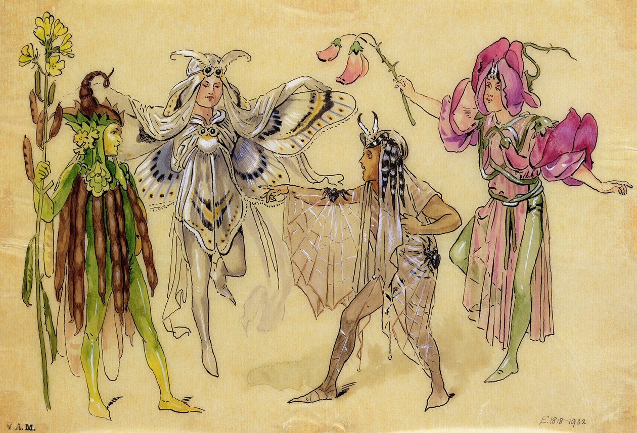 Quatre costumes de fées pour 