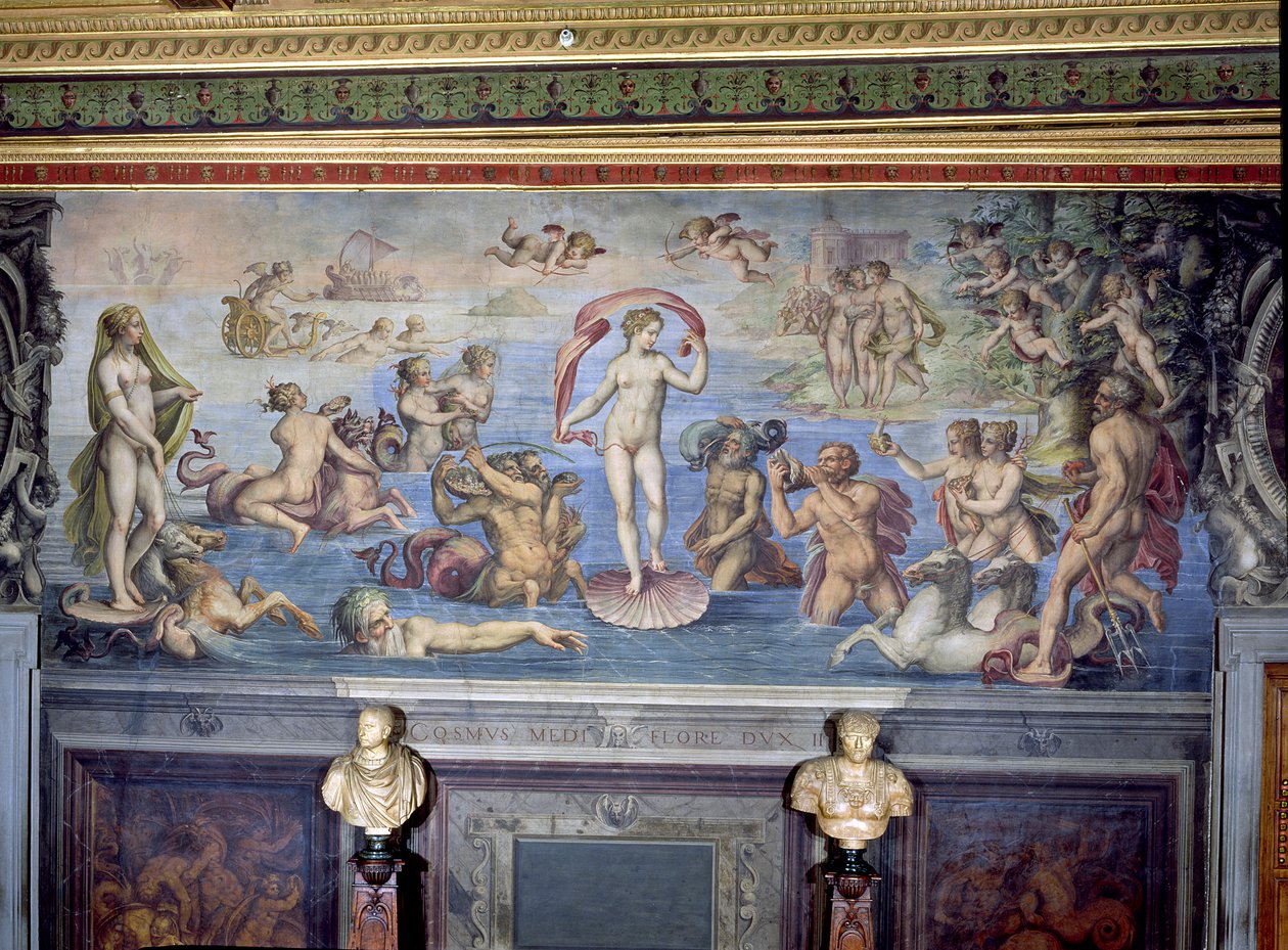 La Naissance de Vénus, 1555 (détail) - C. and Vasari, G. Gherardi