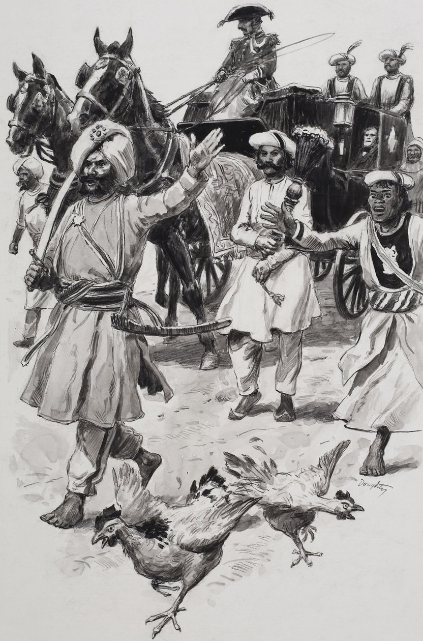 Compagnie des Indes orientales (gouache sur papier) - C.L. Doughty