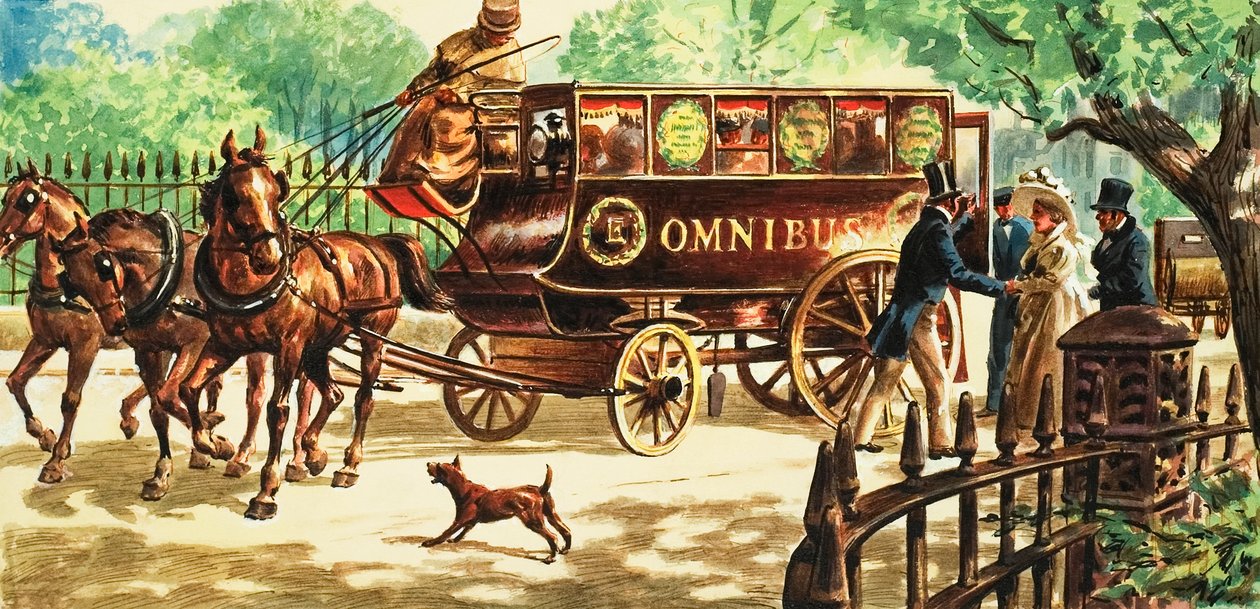 Les premiers bus hippomobiles de Londres - C.L. Doughty
