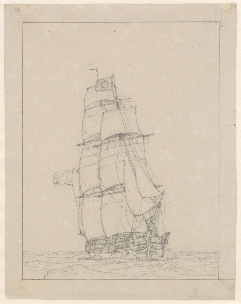 Une brigantine - Christoffer Wilhelm Eckersberg