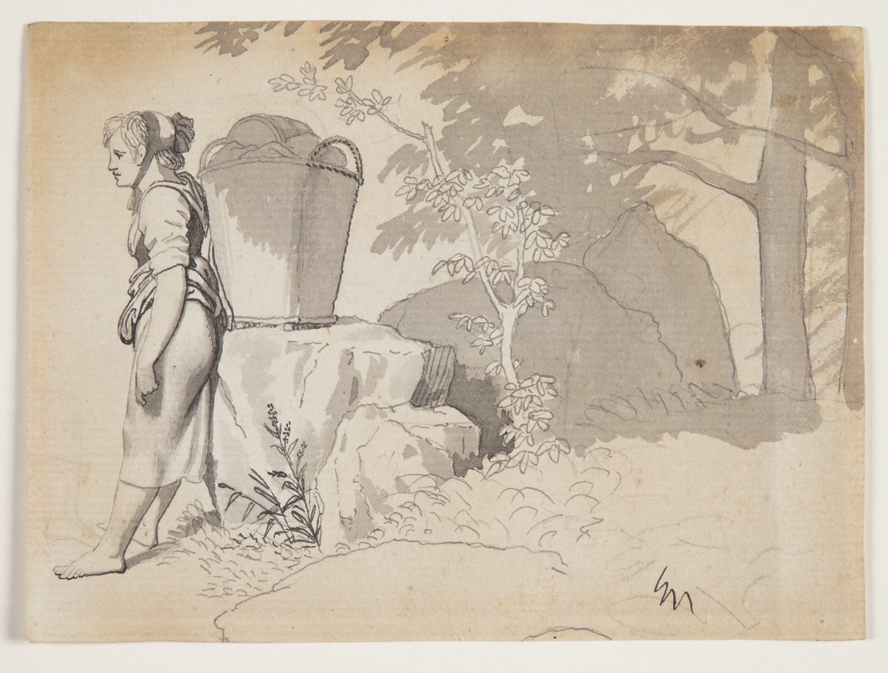 Une paysanne se repose - Christoffer Wilhelm Eckersberg