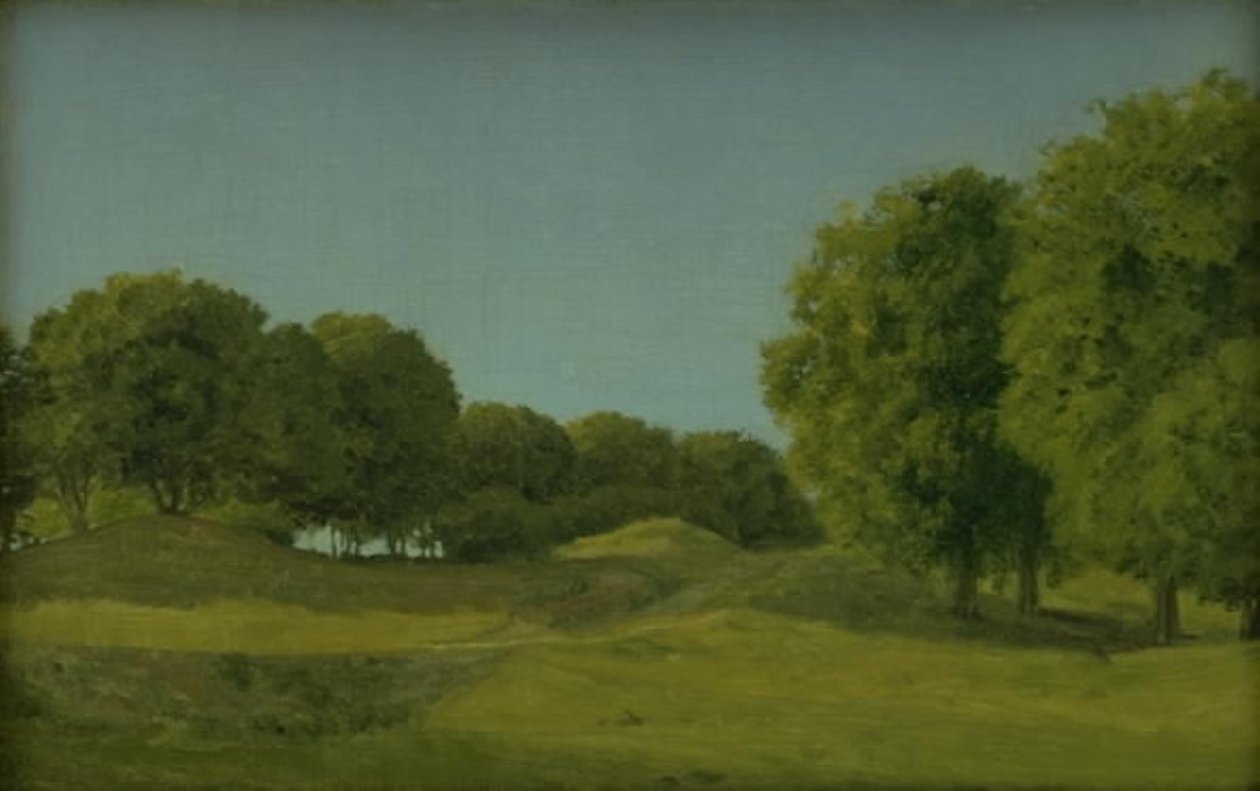 Étude du parc aux cerfs près de Copenhague - Christoffer Wilhelm Eckersberg