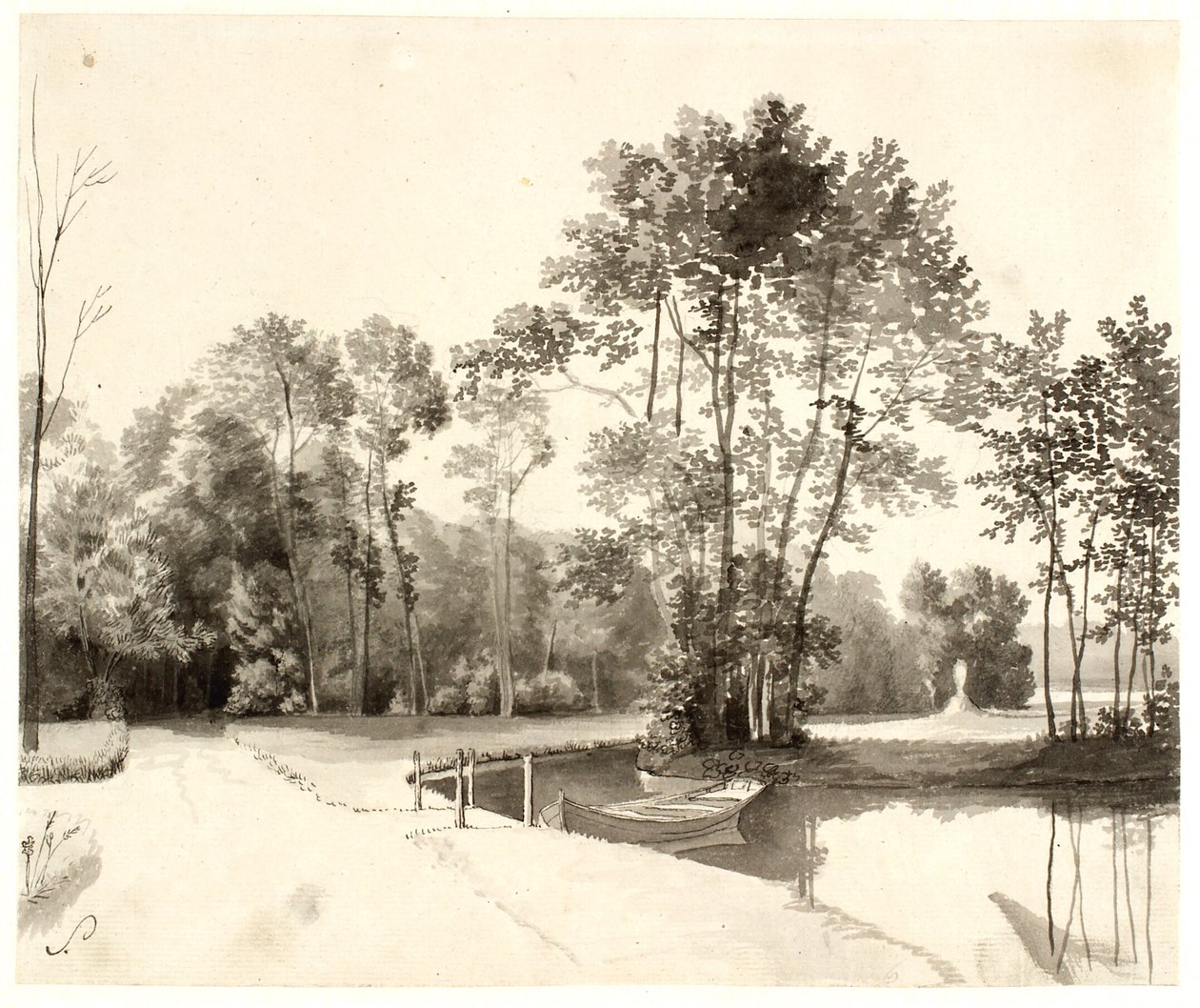 Vue du jardin de Sanderumgaard - Christoffer Wilhelm Eckersberg