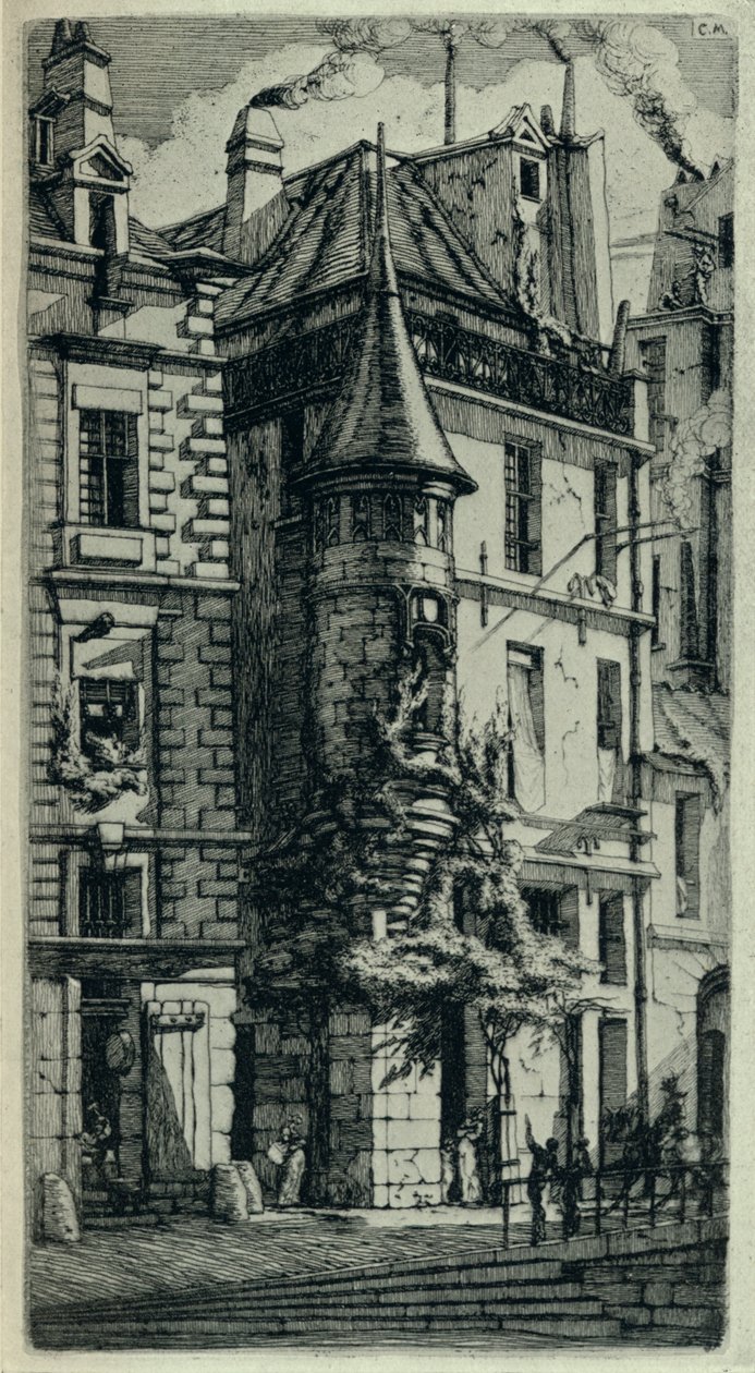 Tourelle, Rue de la Tixeranderie, 1915 - C. H. Meryon