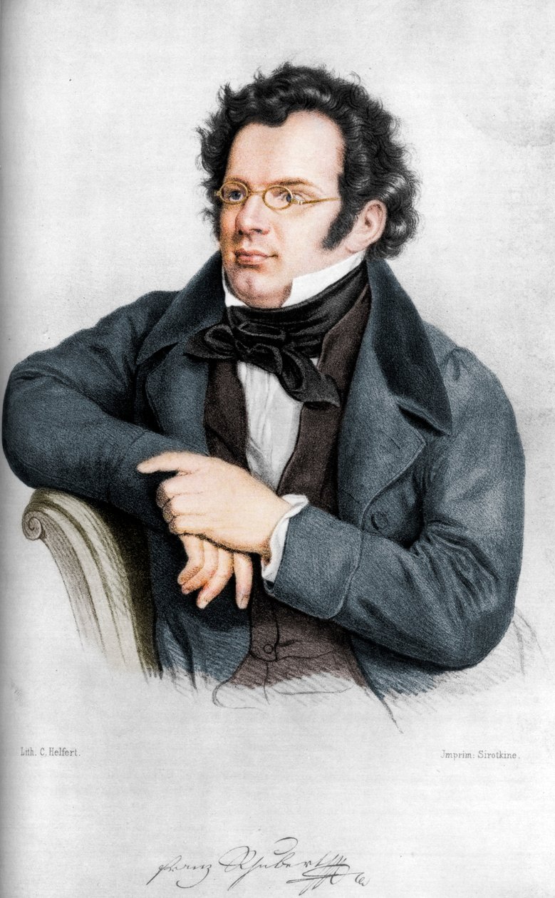 Franz Peter Schubert 1797-1828, compositeur autrichien - C Helfert