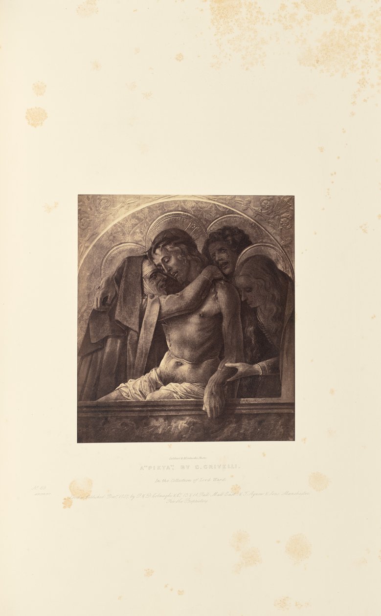 Une "Pieta", par C. Crivelli - Caldesi and Montecchi