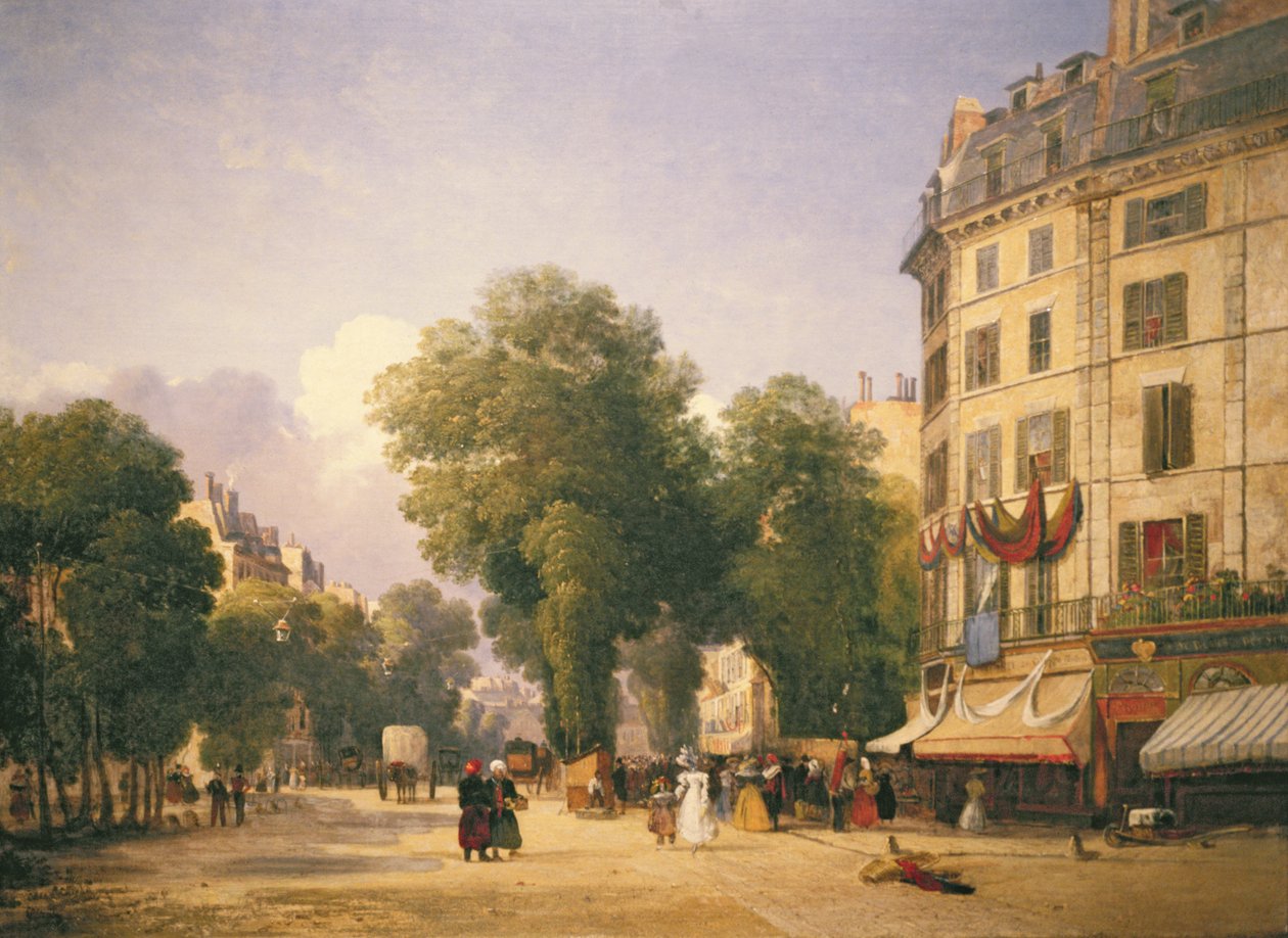 Boulevard des Capucines au coin de la rue de la Paix (maintenant Place de l