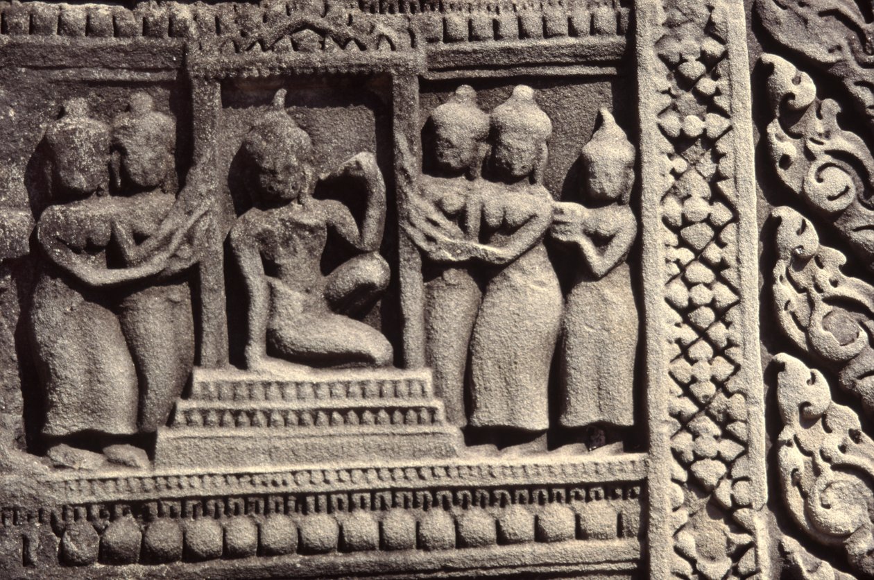 Sculpture sur pierre - Cambodian School