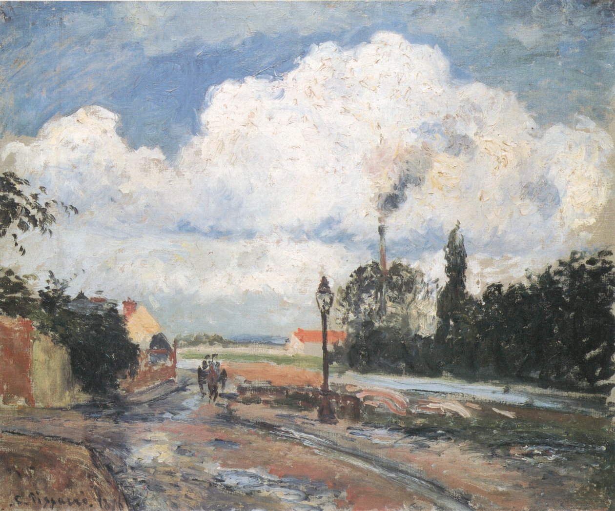 Après la pluie, quai à Pontoise - Camille Jacob Pissarro