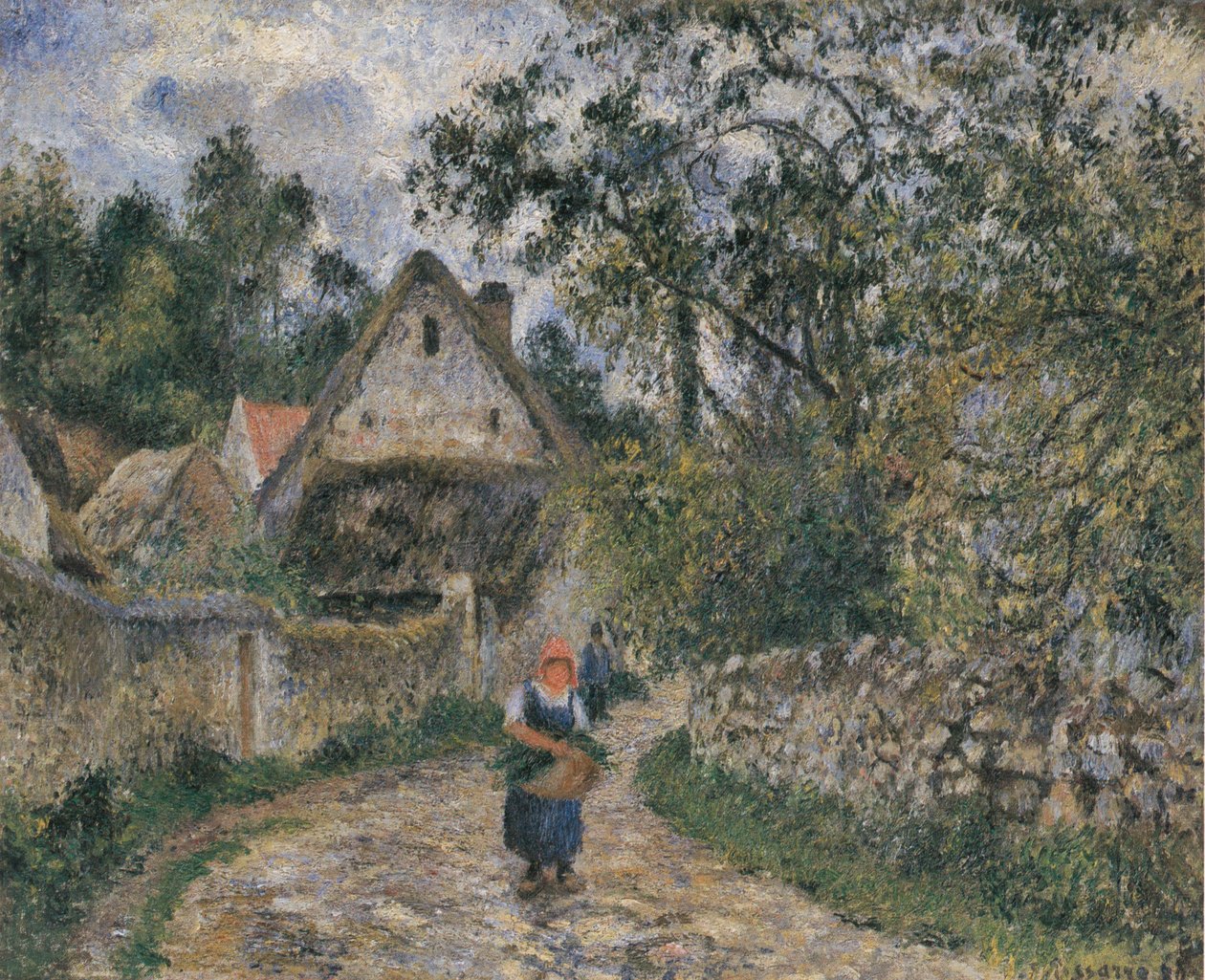 Chaumières au Valhermeil - Camille Jacob Pissarro