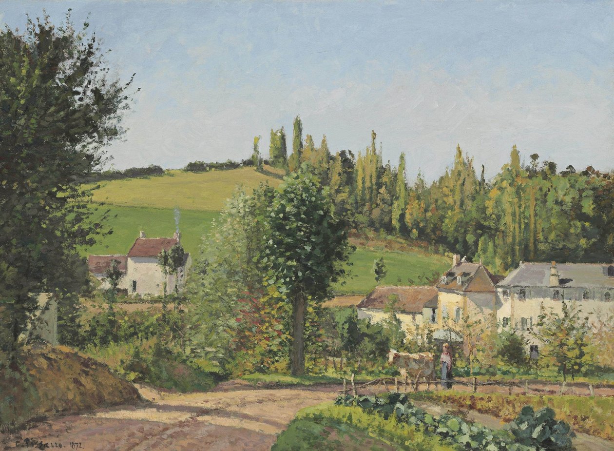 Hameau aux environs de Pontoise - Camille Jacob Pissarro