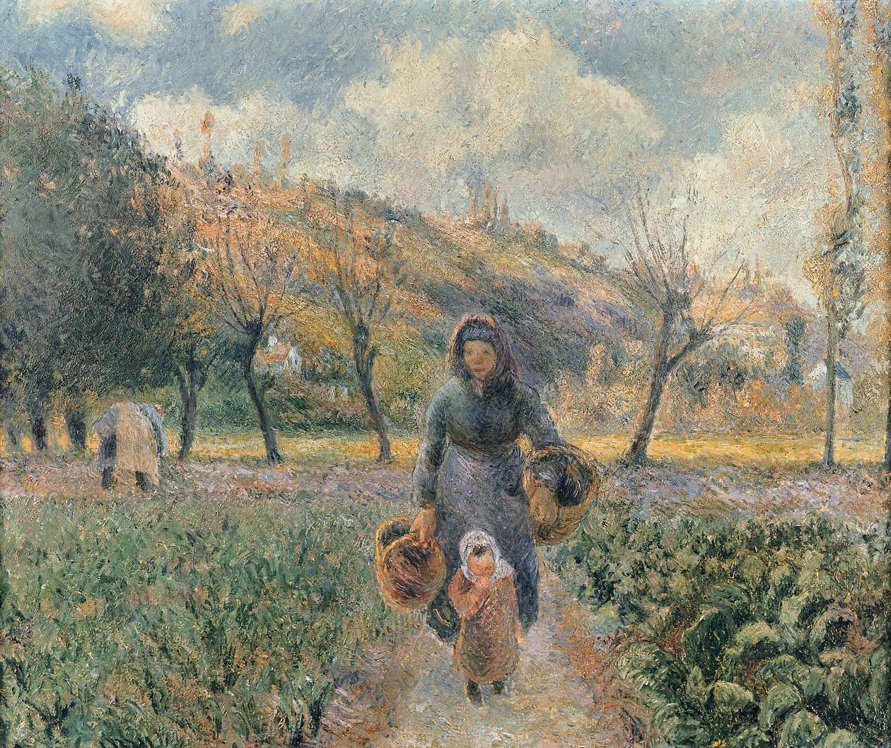 Dans le jardin - Camille Jacob Pissarro