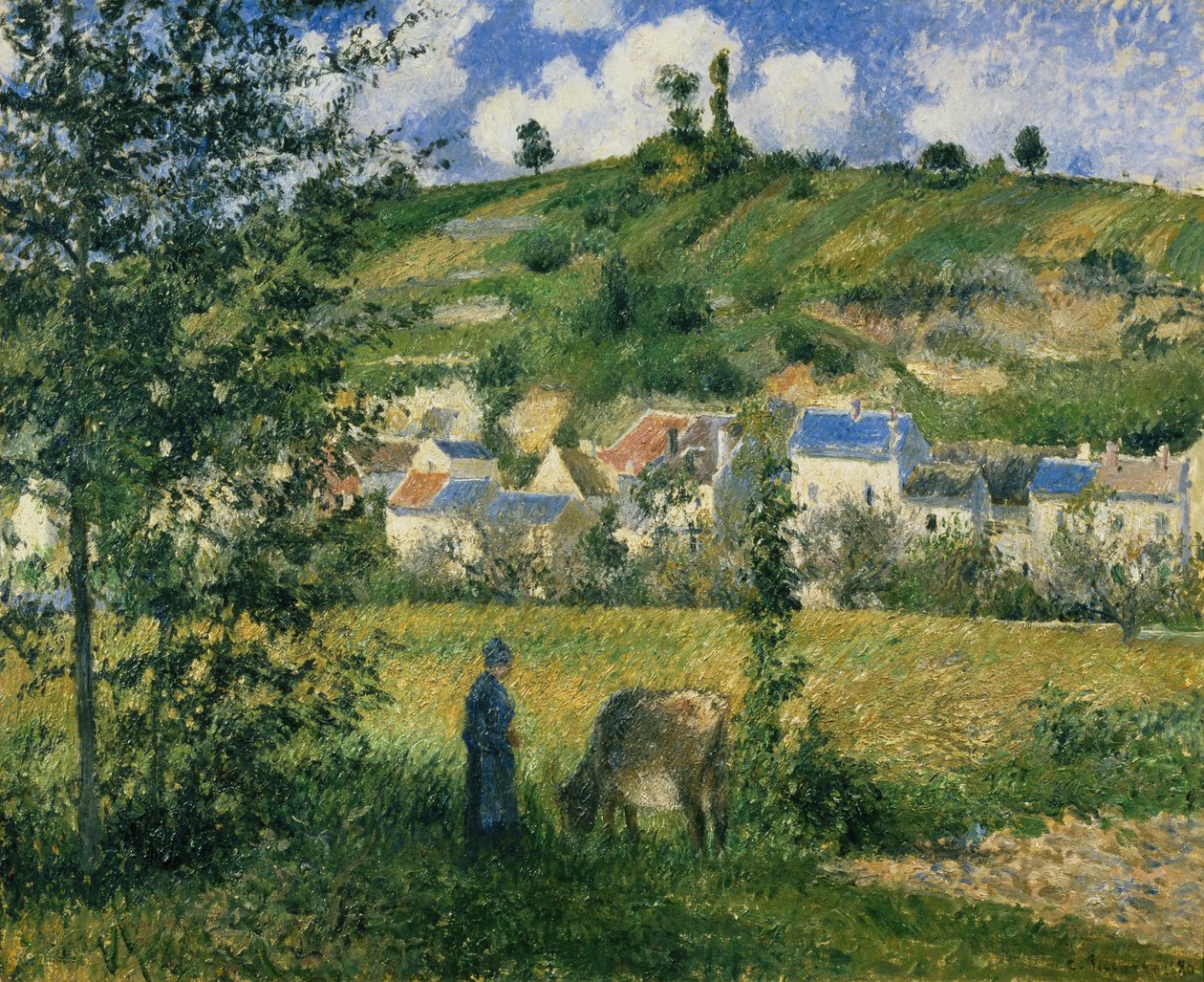 Paysage à Chaponval, 1880 - Camille Jacob Pissarro