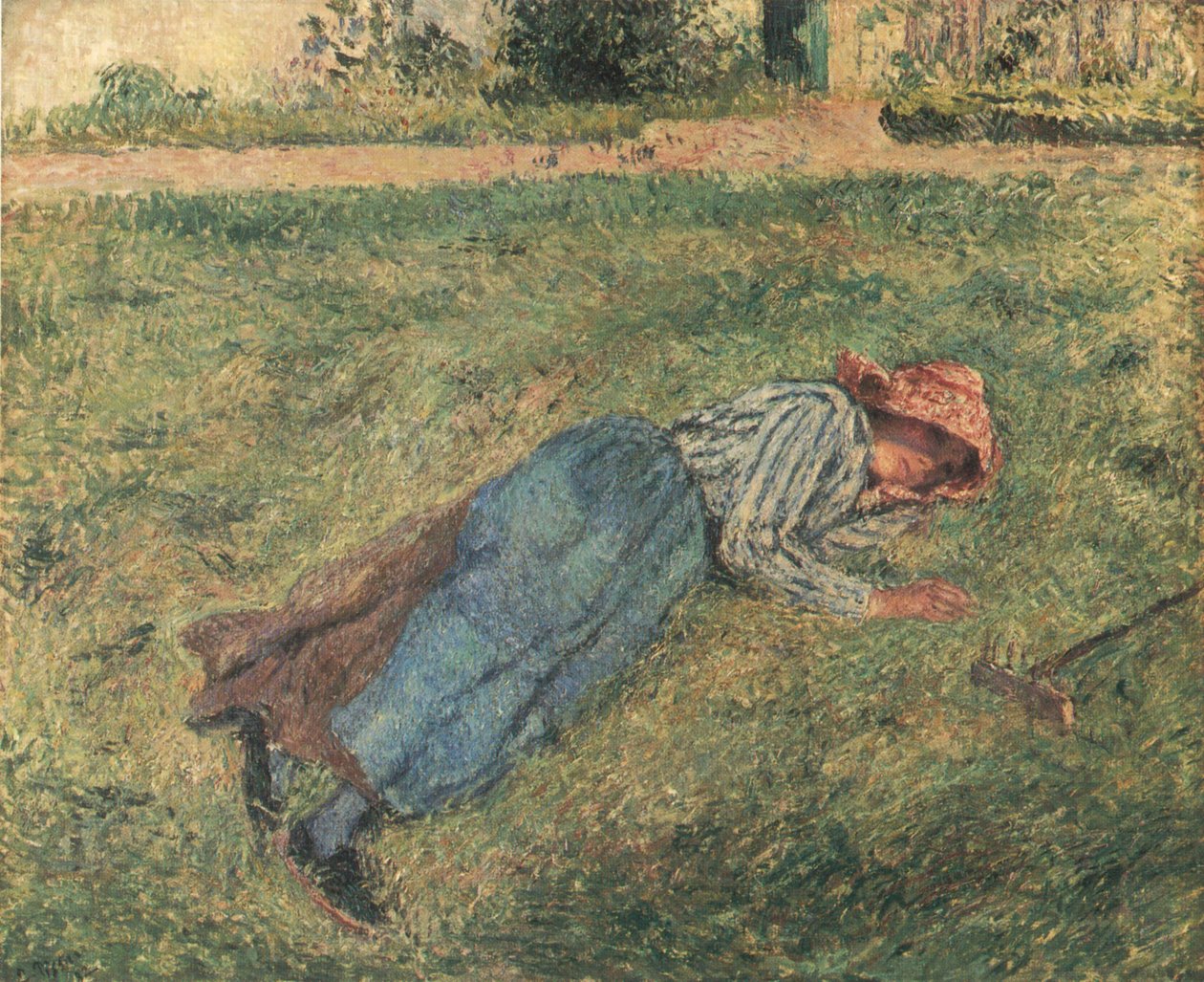 Le Repos, paysanne couchée dans l