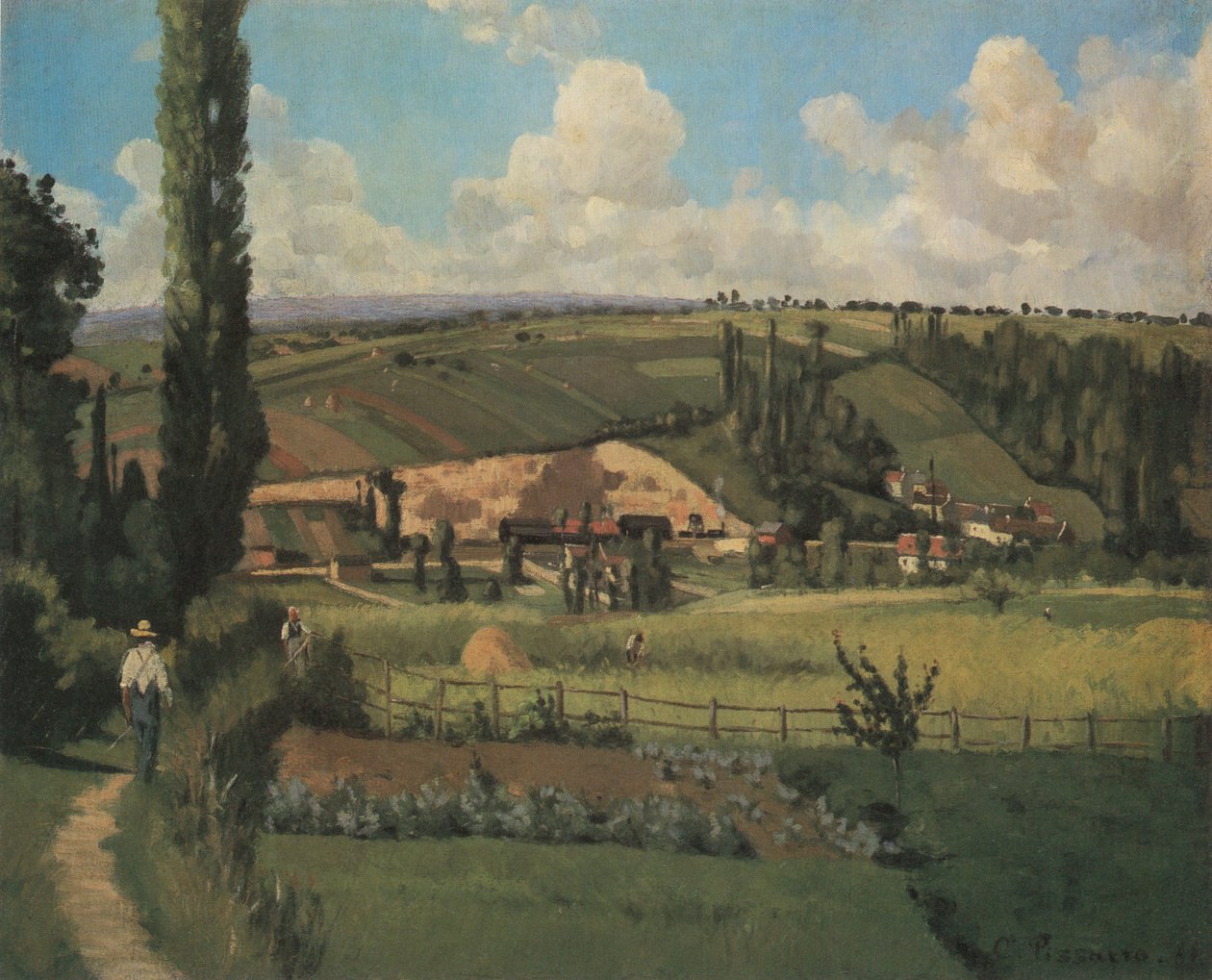 Paysage aux Pâtis, Pontoise - Camille Jacob Pissarro
