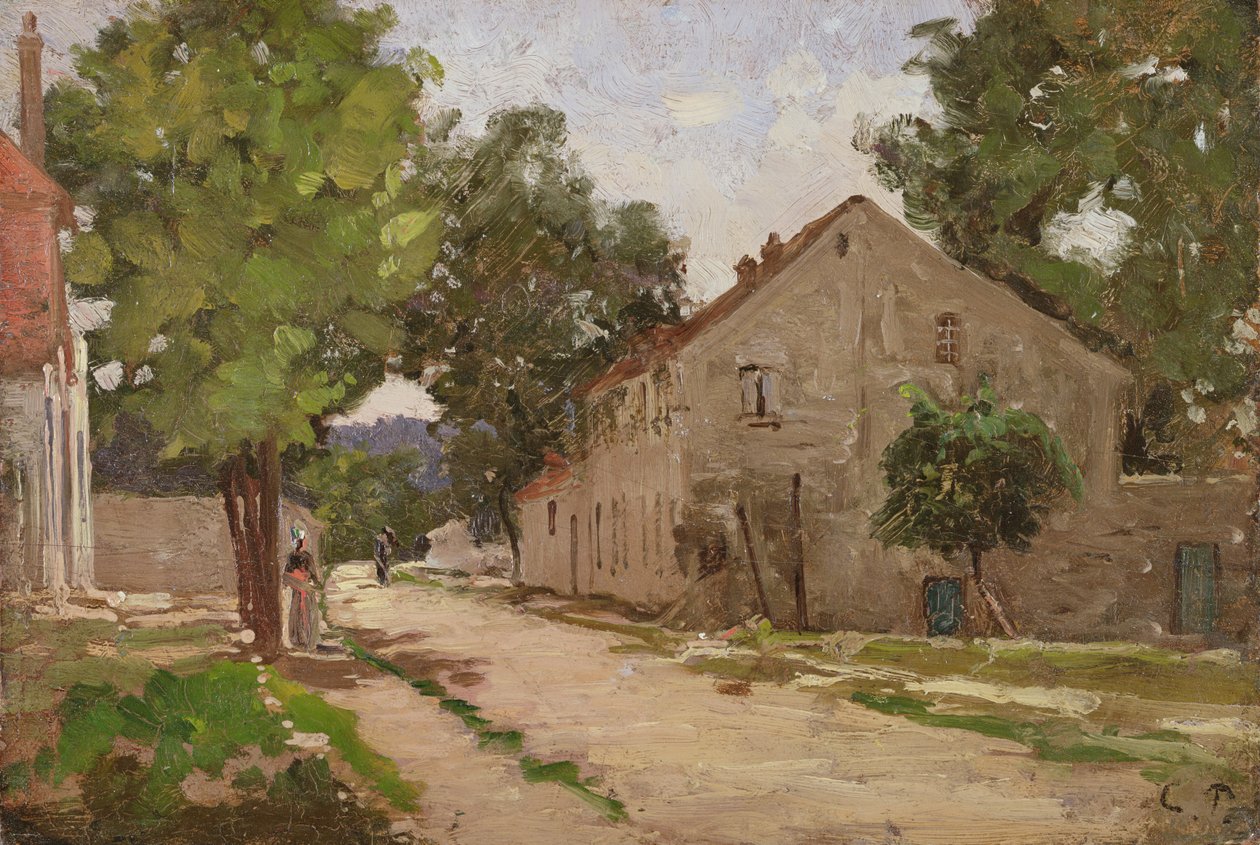 Route de Port-Marly, c.1860-67 - Camille Jacob Pissarro