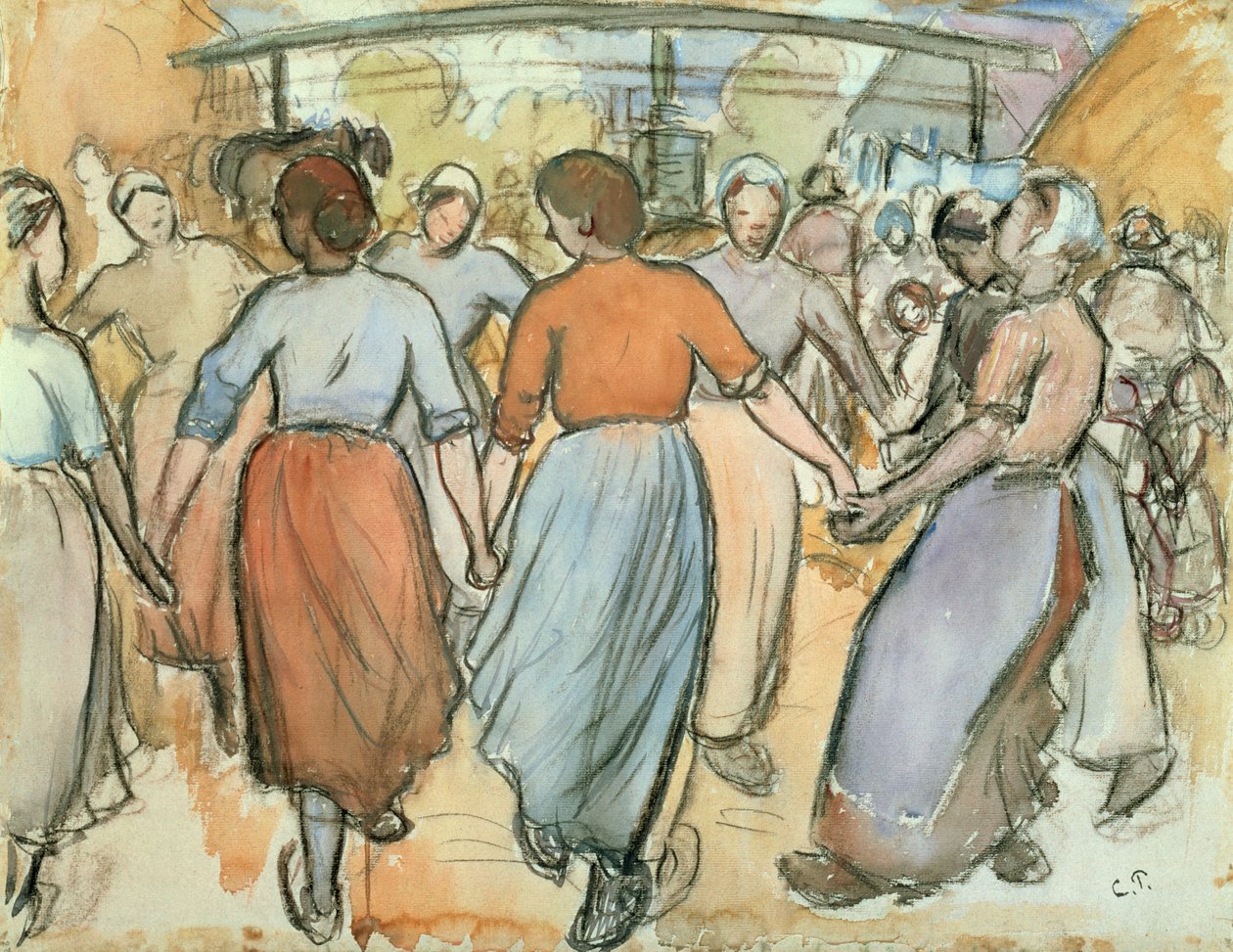 La Ronde, vers 1884 - Camille Jacob Pissarro