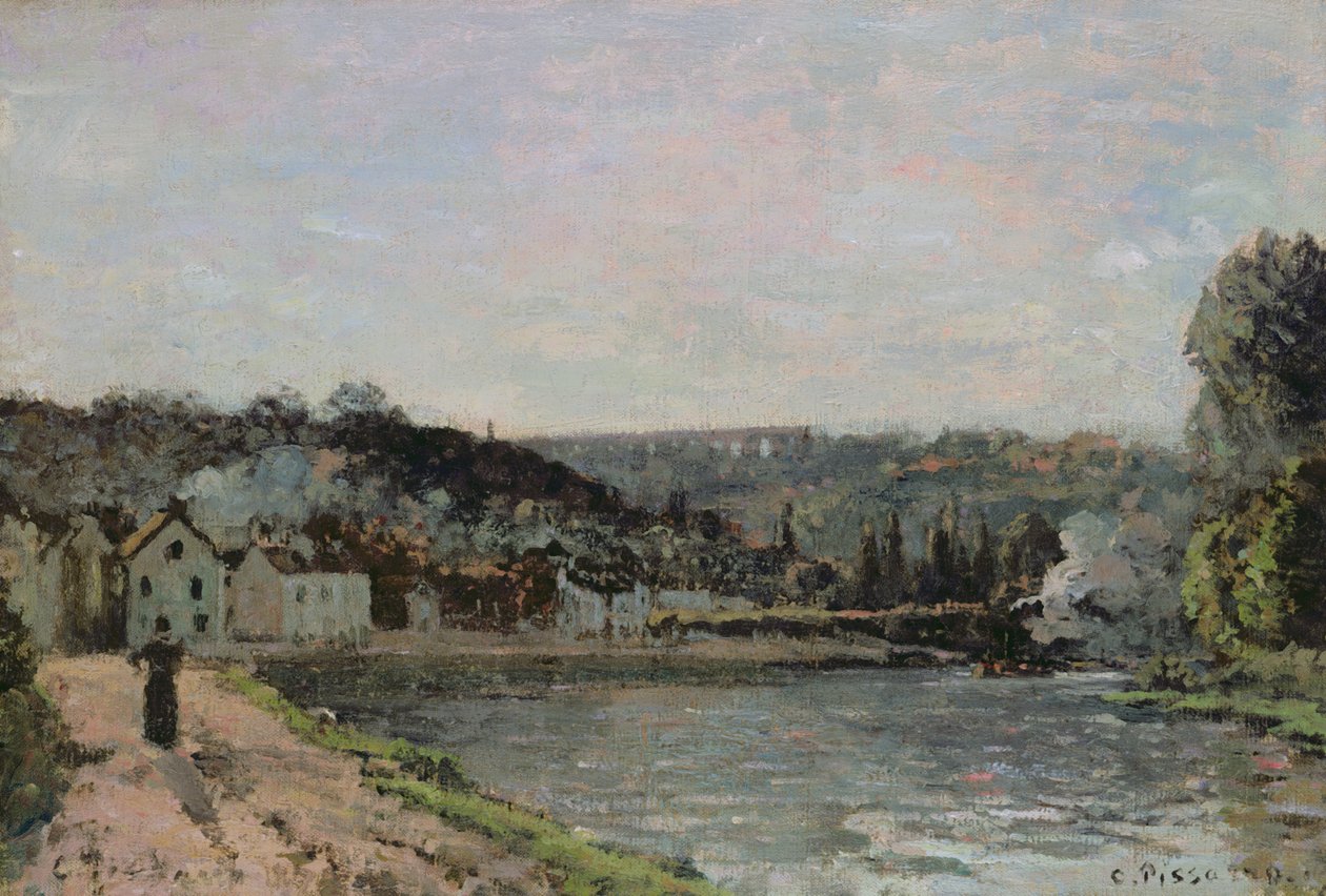 La Seine à Bougival, 1871 - Camille Jacob Pissarro