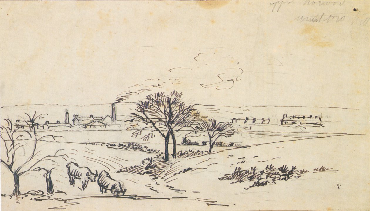 Vue depuis Upper Norwood - Camille Jacob Pissarro