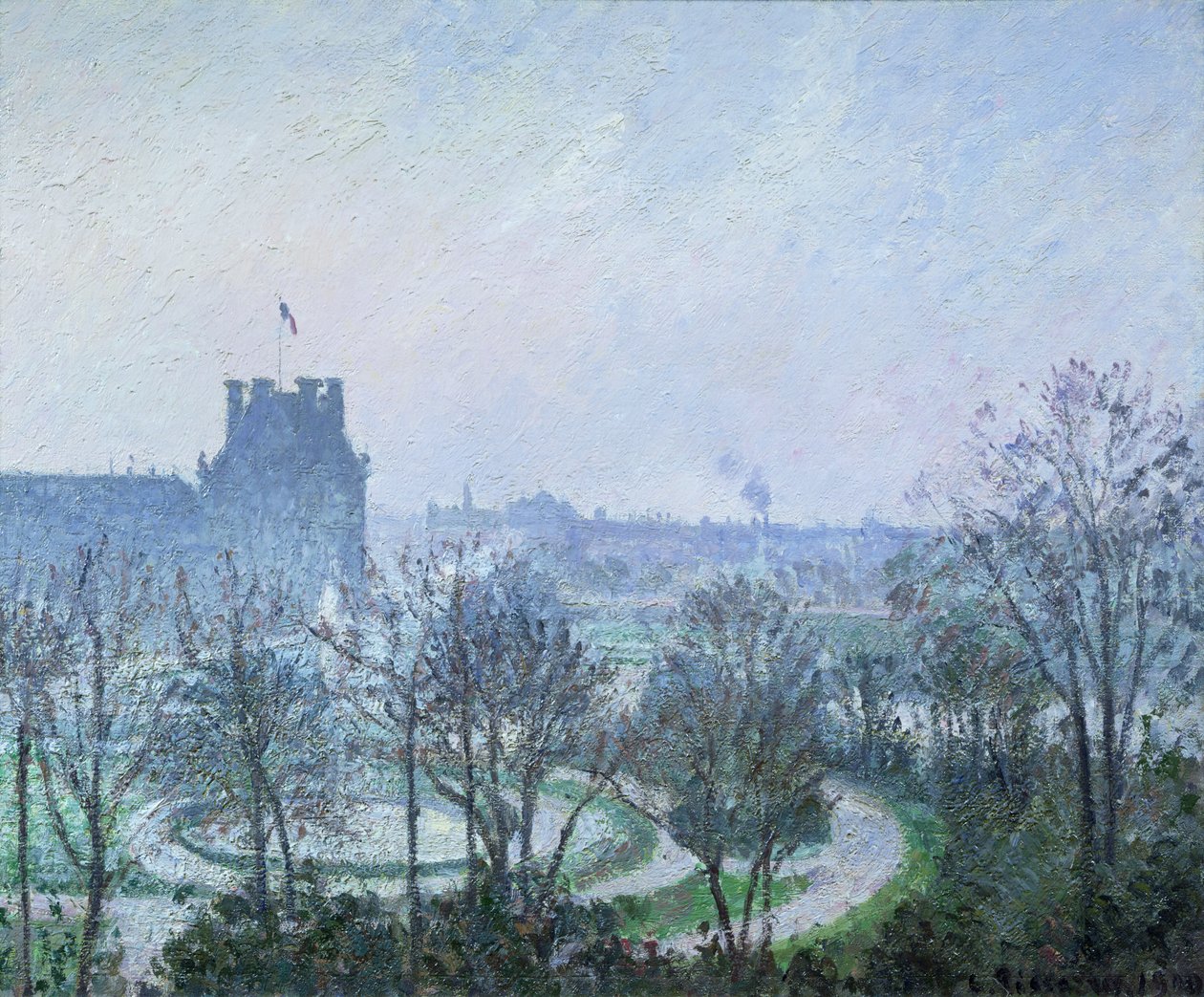 Gelée blanche, Jardin des Tuileries, 1900 - Camille Jacob Pissarro