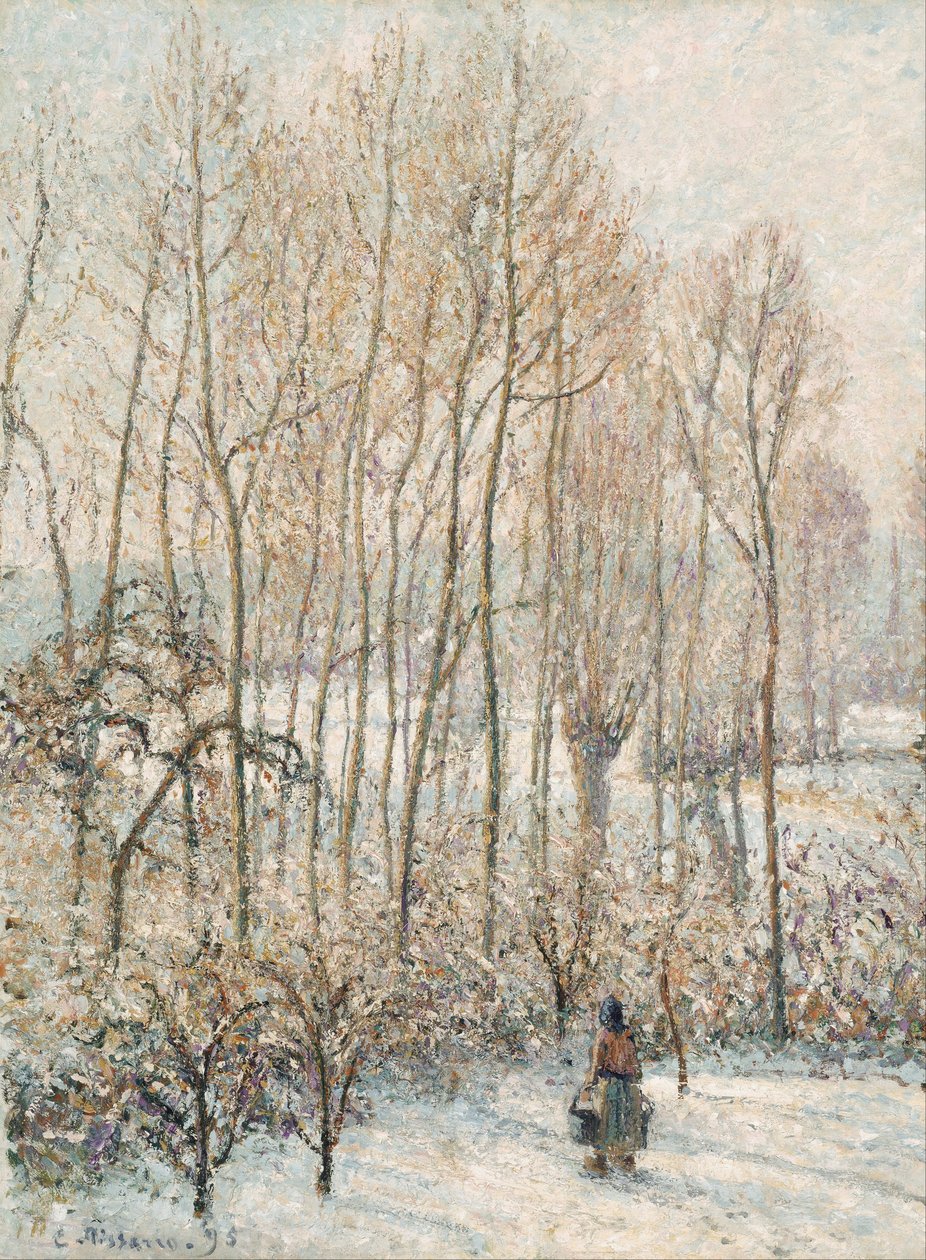 Lumière du matin sur la neige, Éragny-sur-Epte - Camille Jacob Pissarro