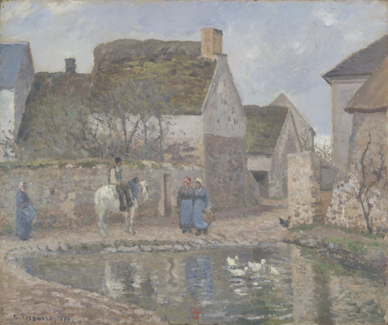 Un étang à Ennery - Camille Jacob Pissarro