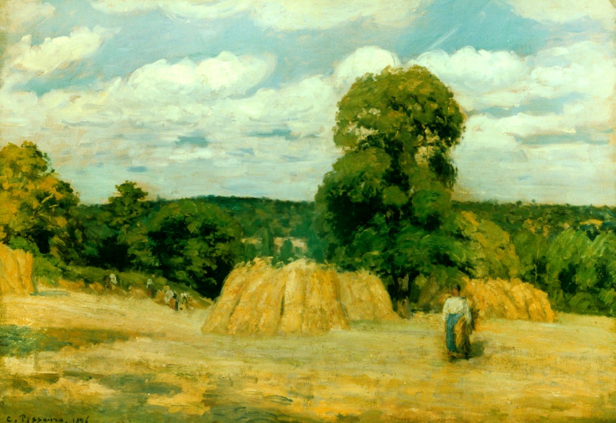 Récolte à Montfoucault, 1876 - Camille Jacob Pissarro